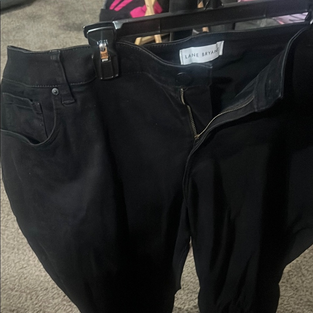 Lane Bryant Black Skinny Jeans
